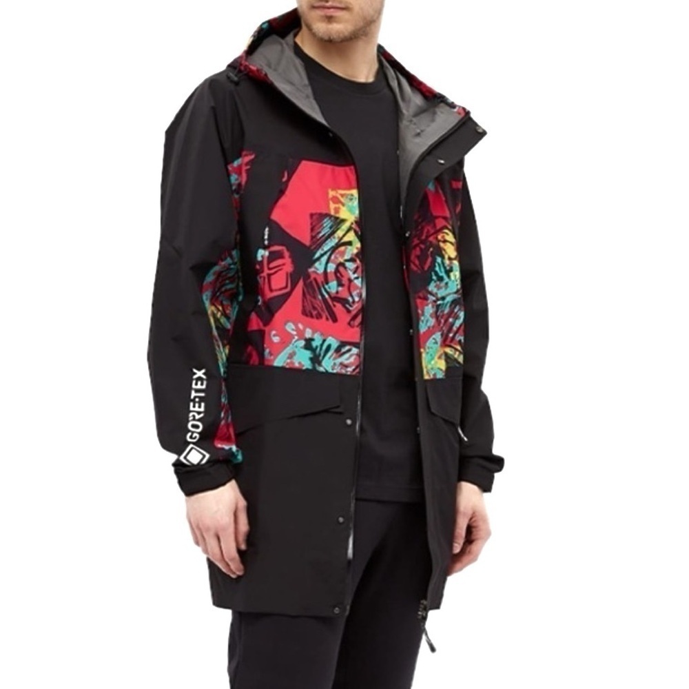 Adidas Adventure Gore-Tex Windbreaker Men’s Size Large Black Red Waterproof NWT